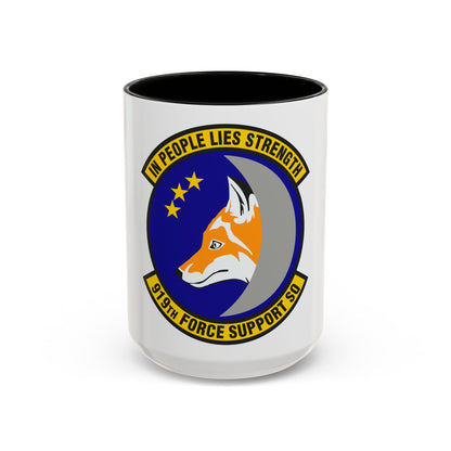 919th Force Support Squadron (U.S. Air Force) Accent Coffee Mug