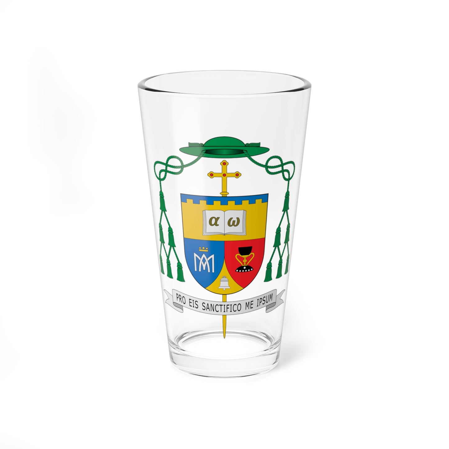 Escudo de Fernando Enrique Ramón Casas (Spain) (Coat of Arms) Pint Glass 16oz