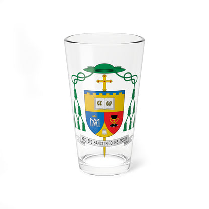 Escudo de Fernando Enrique Ramón Casas (Spain) (Coat of Arms) Pint Glass 16oz