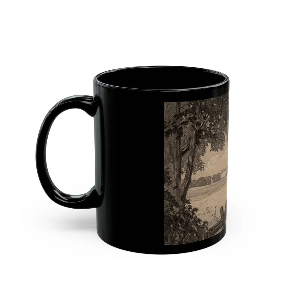 Farmer on the Fence - Black Coffee Mug-Go Mug Yourself