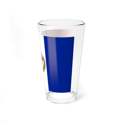 Unofficial Harki flag with Fatimas hand reverse (France) Pint Glass 16oz