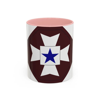 Medical Command Europe (U.S. Army) Accent Coffee Mug-11oz-Pink-Go Mug Yourself