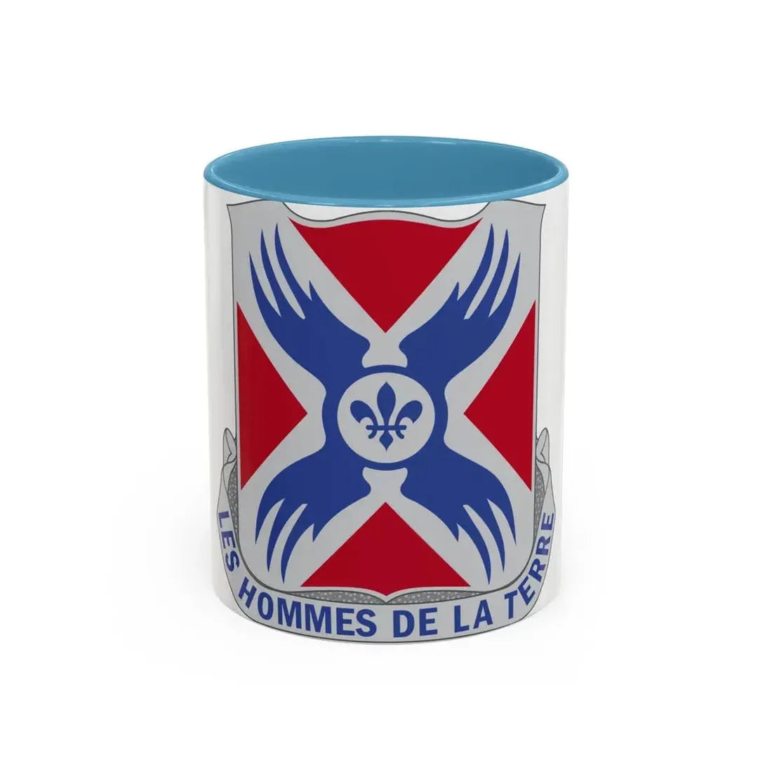 877 Engineer Battalion (U.S. Army) Accent Coffee Mug 11oz Light Blue - Go Mug Yourself