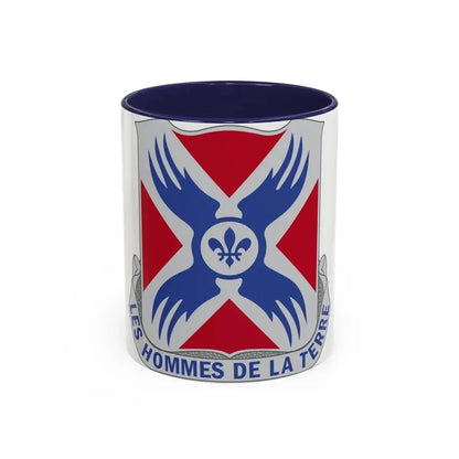 877 Engineer Battalion (U.S. Army) Accent Coffee Mug 11oz Navy - Go Mug Yourself