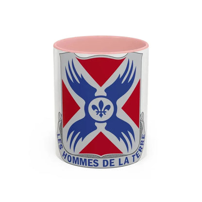 877 Engineer Battalion (U.S. Army) Accent Coffee Mug 11oz Pink - Go Mug Yourself