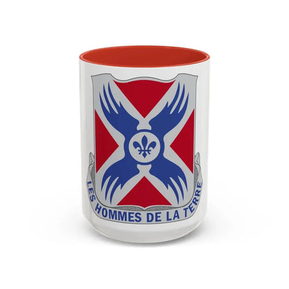 877 Engineer Battalion (U.S. Army) Accent Coffee Mug 15oz Black - Go Mug Yourself