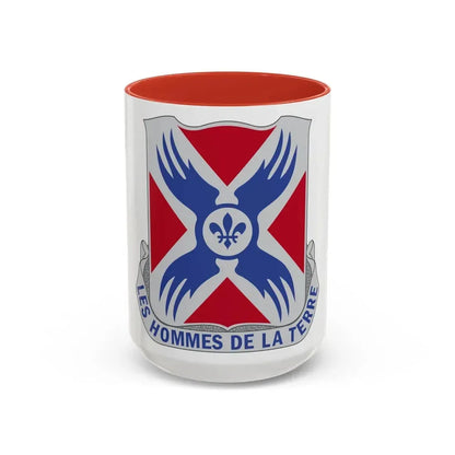 877 Engineer Battalion (U.S. Army) Accent Coffee Mug 15oz Black - Go Mug Yourself