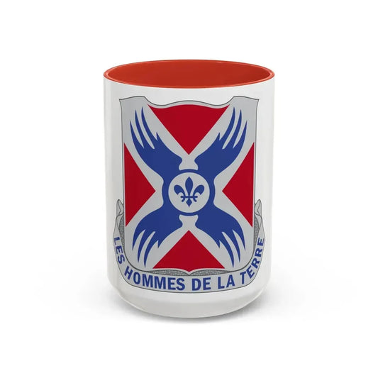 877 Engineer Battalion (U.S. Army) Accent Coffee Mug 15oz Black - Go Mug Yourself