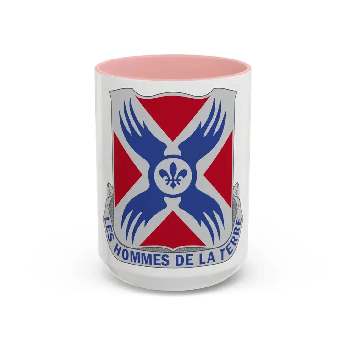 877 Engineer Battalion (U.S. Army) Accent Coffee Mug 15oz Pink - Go Mug Yourself
