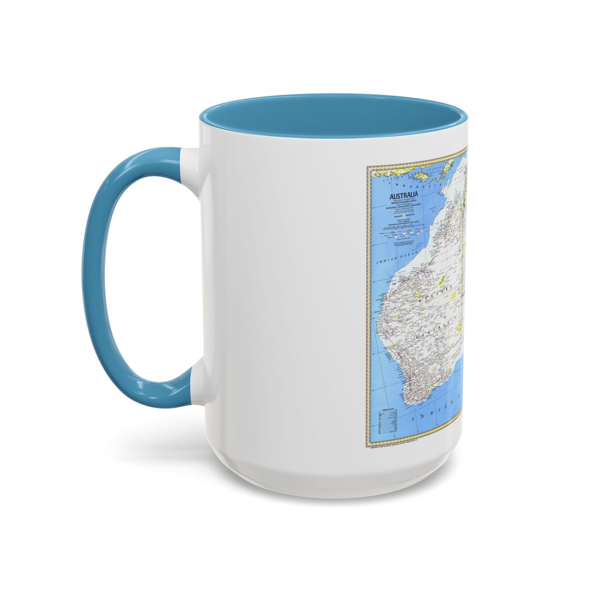 Australia (1979) (Map) Accent Coffee Mug