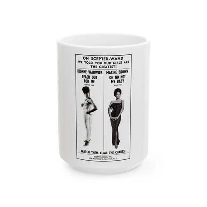 Scepter Records 1964 (Music Poster) White Coffee Mug-15oz-Go Mug Yourself