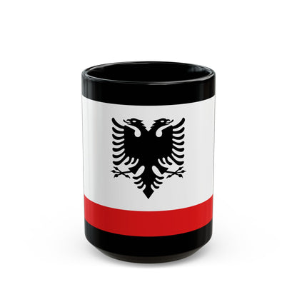 Naval Ensign of Albania - Black Coffee Mug