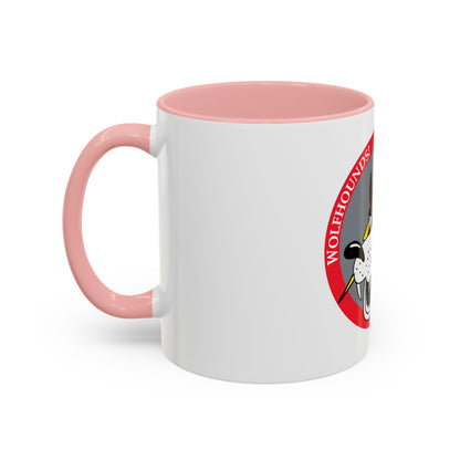 Red Wolfhound Patch (U.S. Air Force) Accent Coffee Mug