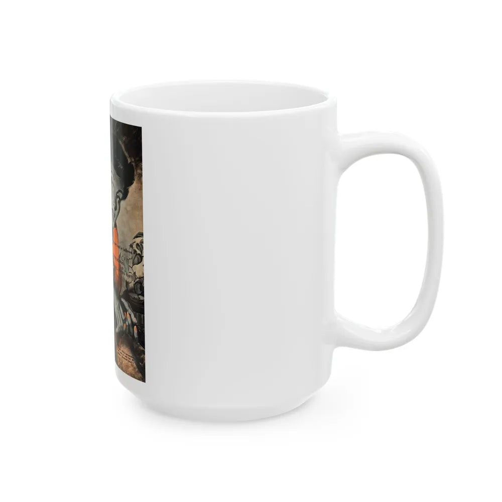 Edge Of Doom by Louis De Wohl, 1950 - White Coffee Mug-Go Mug Yourself