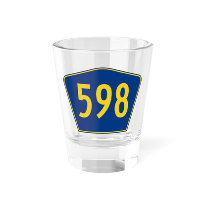 PR secondary 598 (Puerto Rico) (Road Sign) Shot Glass 1.5oz