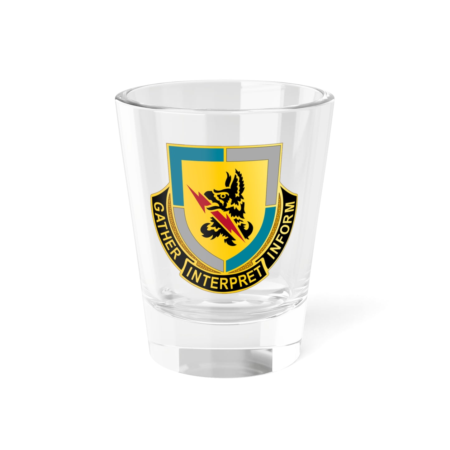 134 Military Intelligence Battalion (U.S. Army) Shot Glass 1.5oz