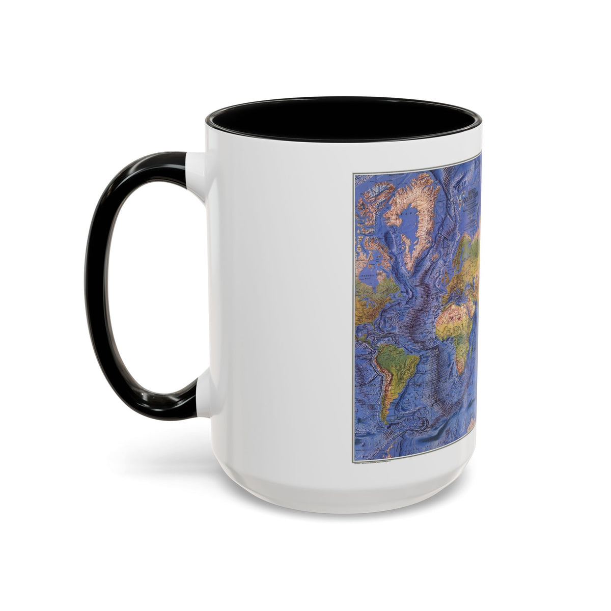 World Ocean Floor (1981) (Map) Accent Coffee Mug