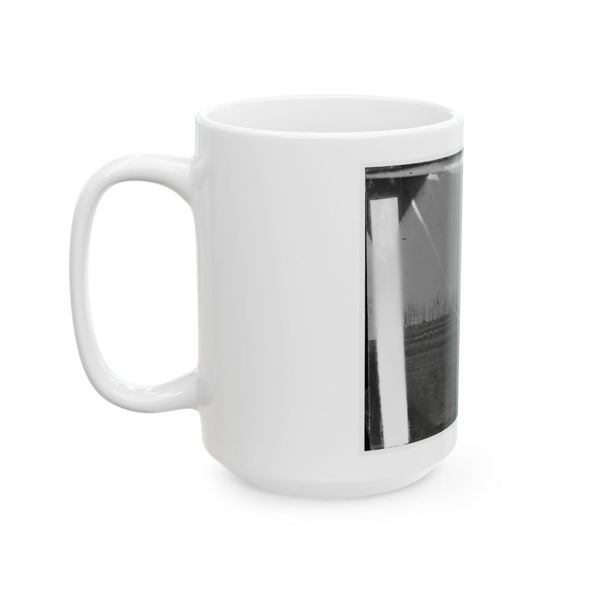 Brandy Station, Virginia. View Of The Camp Of The 50th New York Engineers From The Northwest (U.S. Civil War) White Coffee Mug