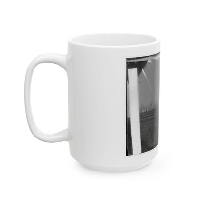 Brandy Station, Virginia. View Of The Camp Of The 50th New York Engineers From The Northwest (U.S. Civil War) White Coffee Mug