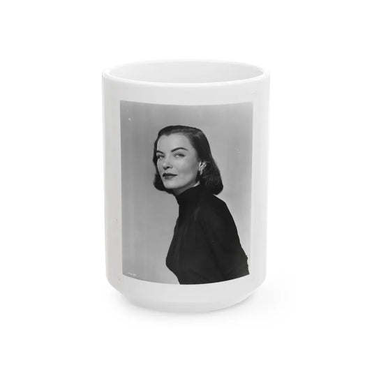 Ella Raines #46 (Vintage Female Icon) White Coffee Mug-15oz-Go Mug Yourself