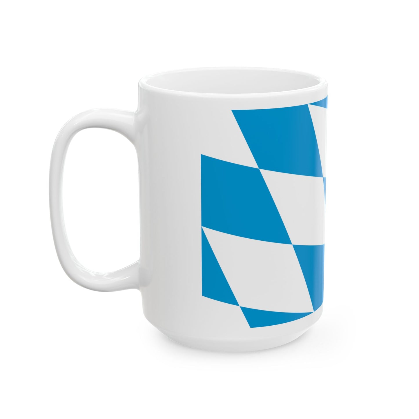 Flag of Bavaria lozengy variant Germany - White Coffee Mug