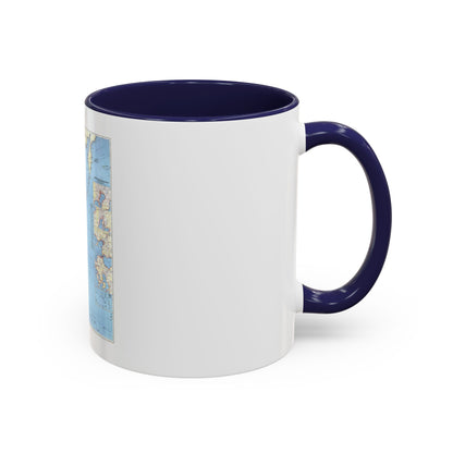 Japan and Adjacent Regions (1944) (Map) Accent Coffee Mug