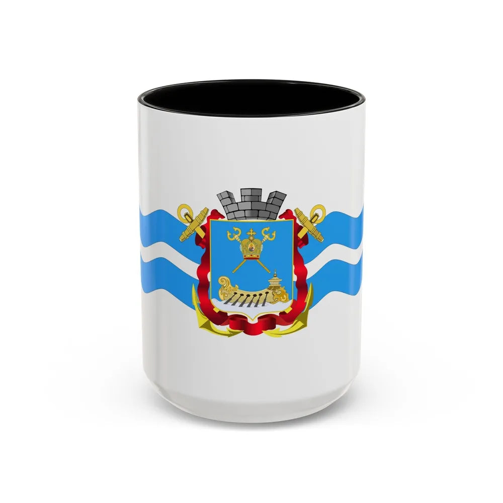 Flag of Mykolaiv Ukraine - Accent Coffee Mug-15oz-Black-Go Mug Yourself