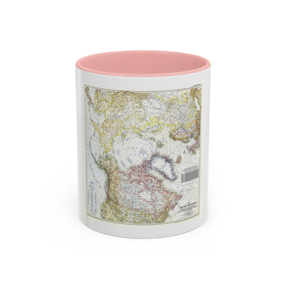 Top Of The World (1949) (Map) Accent Coffee Mug