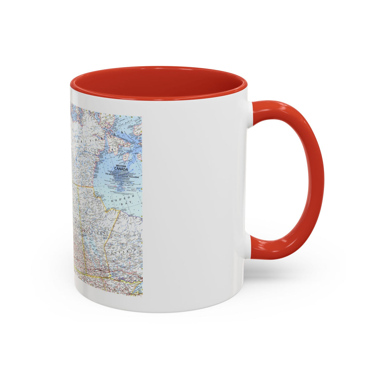 Canada - Western (1966) (Map) Accent Coffee Mug