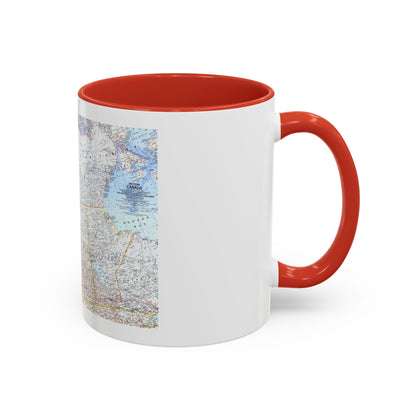Canada - Western (1966) (Map) Accent Coffee Mug