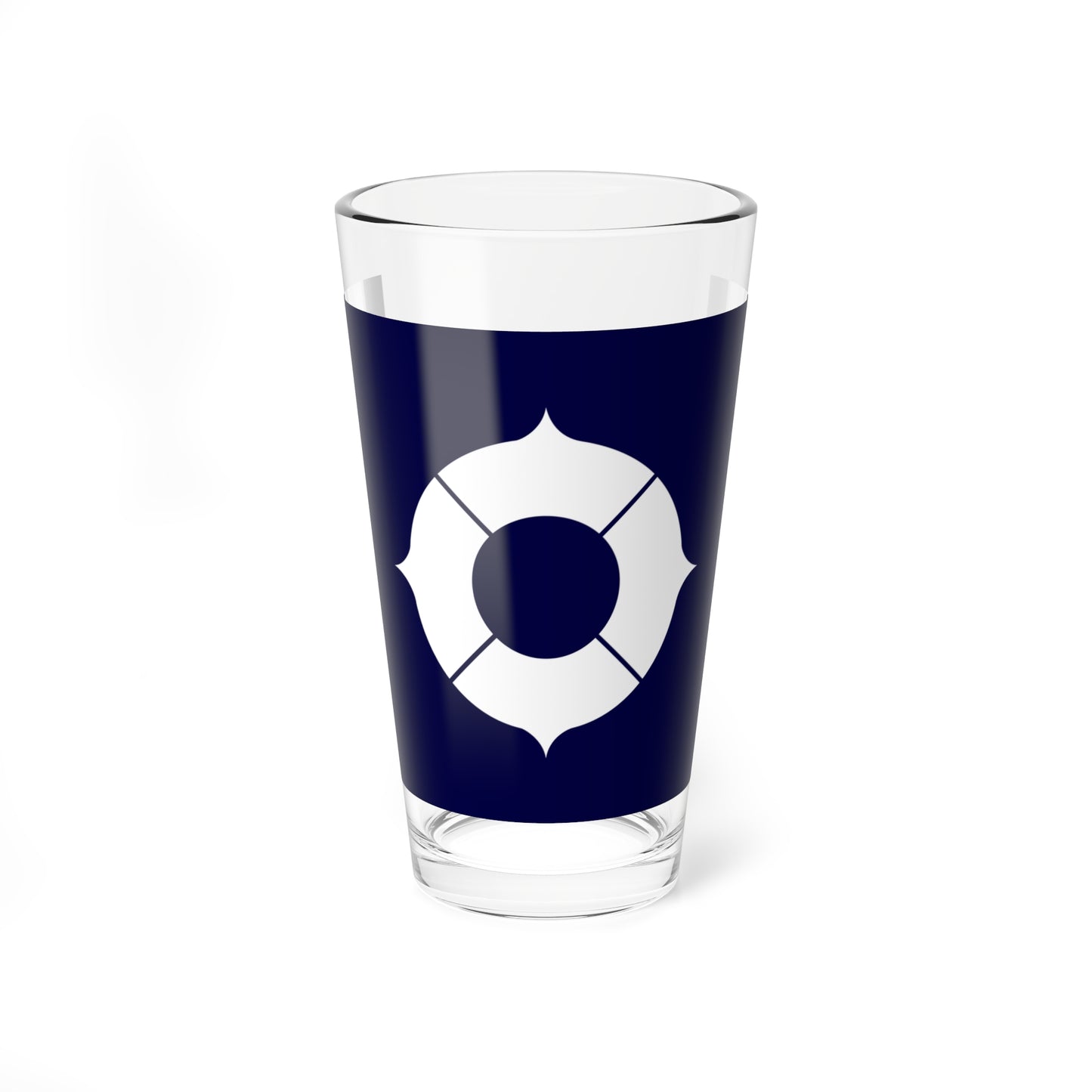 Flag of Toyonaka Osaka dark blue version (Japan) Pint Glass 16oz