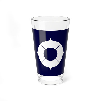 Flag of Toyonaka Osaka dark blue version (Japan) Pint Glass 16oz