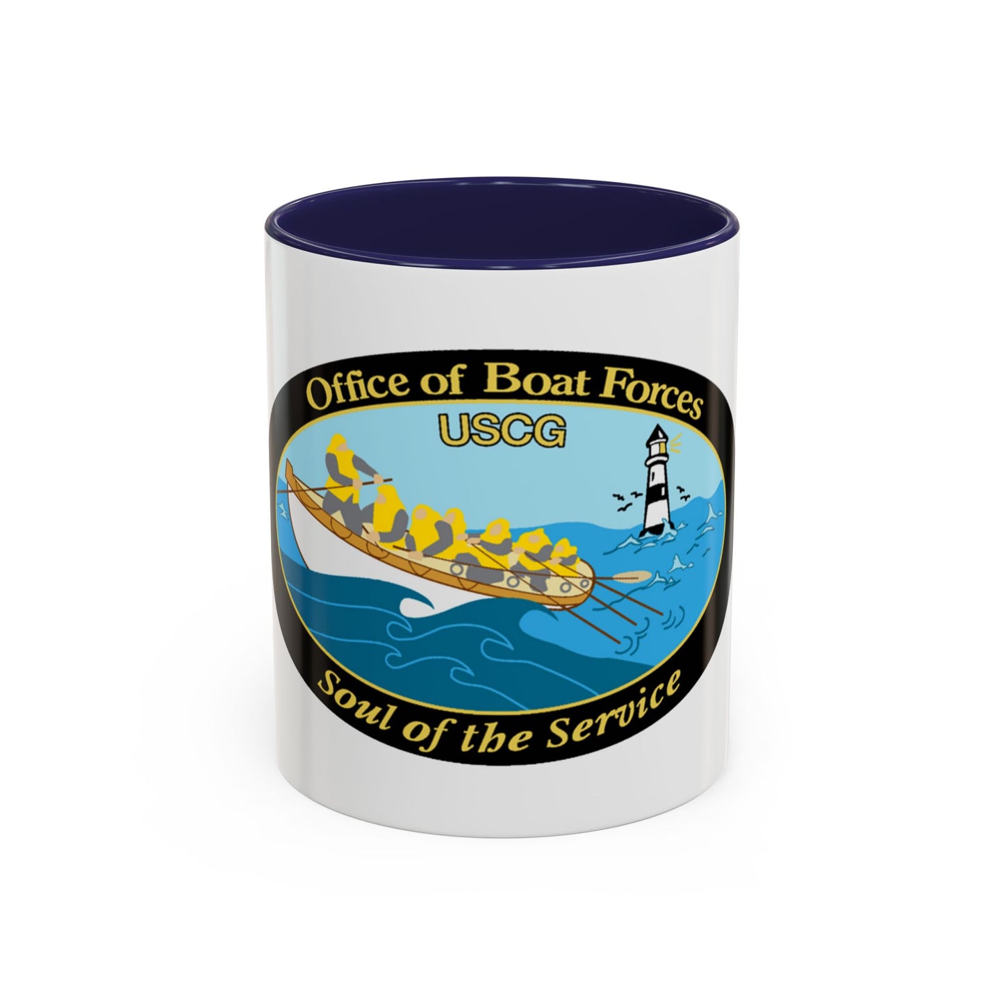 USCG Office of Boat Forces (U.S. Coast Guard) Accent Coffee Mug