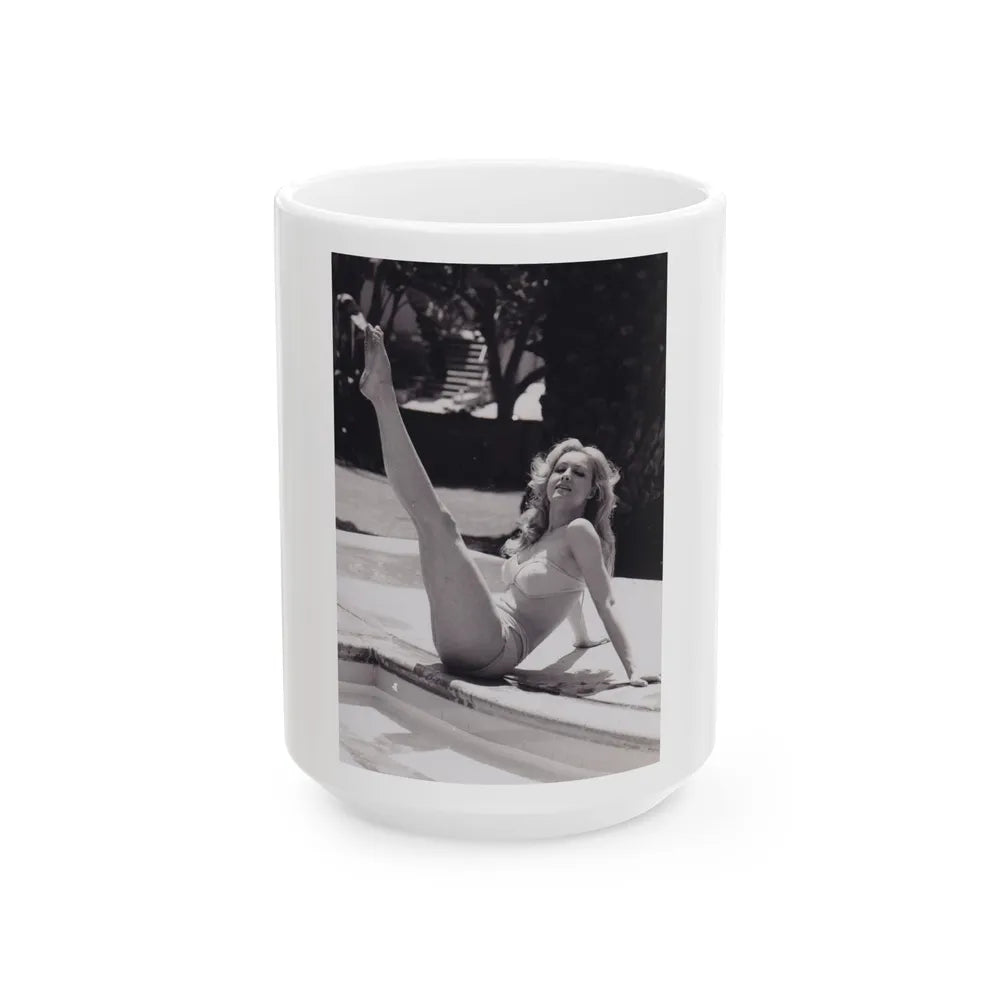 Julie Newmar #474 (Vintage Female Icon) White Coffee Mug-15oz-Go Mug Yourself