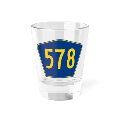 PR secondary 578 (Puerto Rico) (Road Sign) Shot Glass 1.5oz
