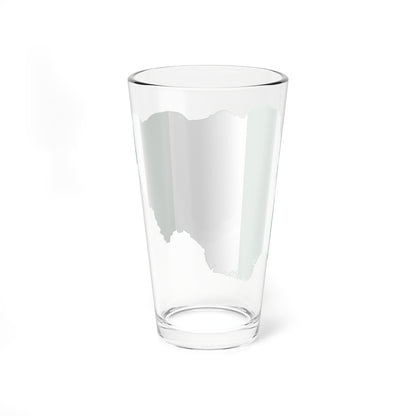 Flag map of Nigeria (Niger) Pint Glass 16oz