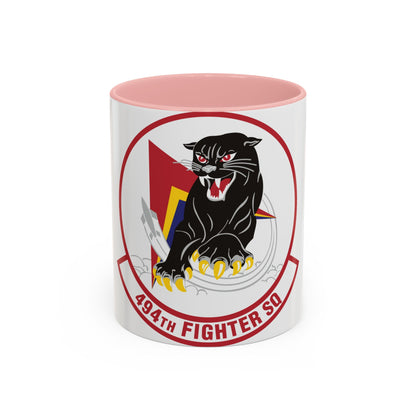 494th Fighter Squadron (U.S. Air Force) Accent Coffee Mug