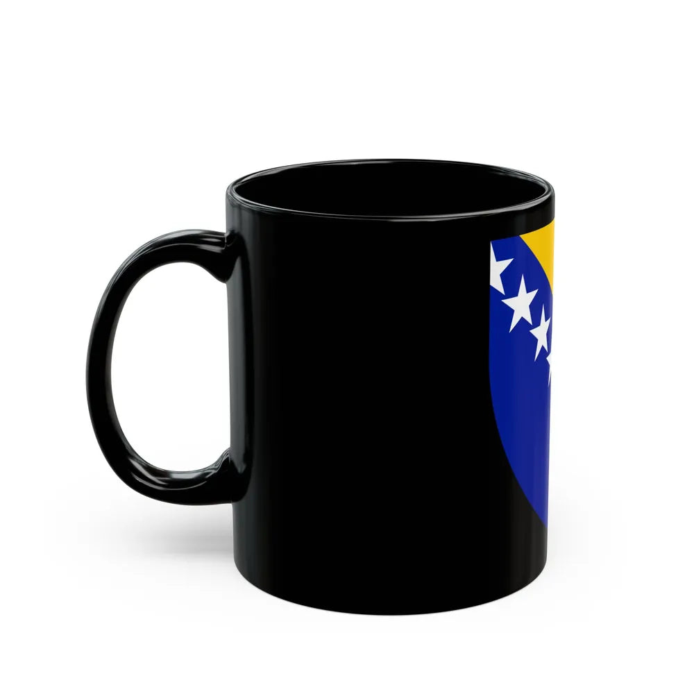 Coat of arms of Bosnia and Herzegovina - Black Coffee Mug-Go Mug Yourself