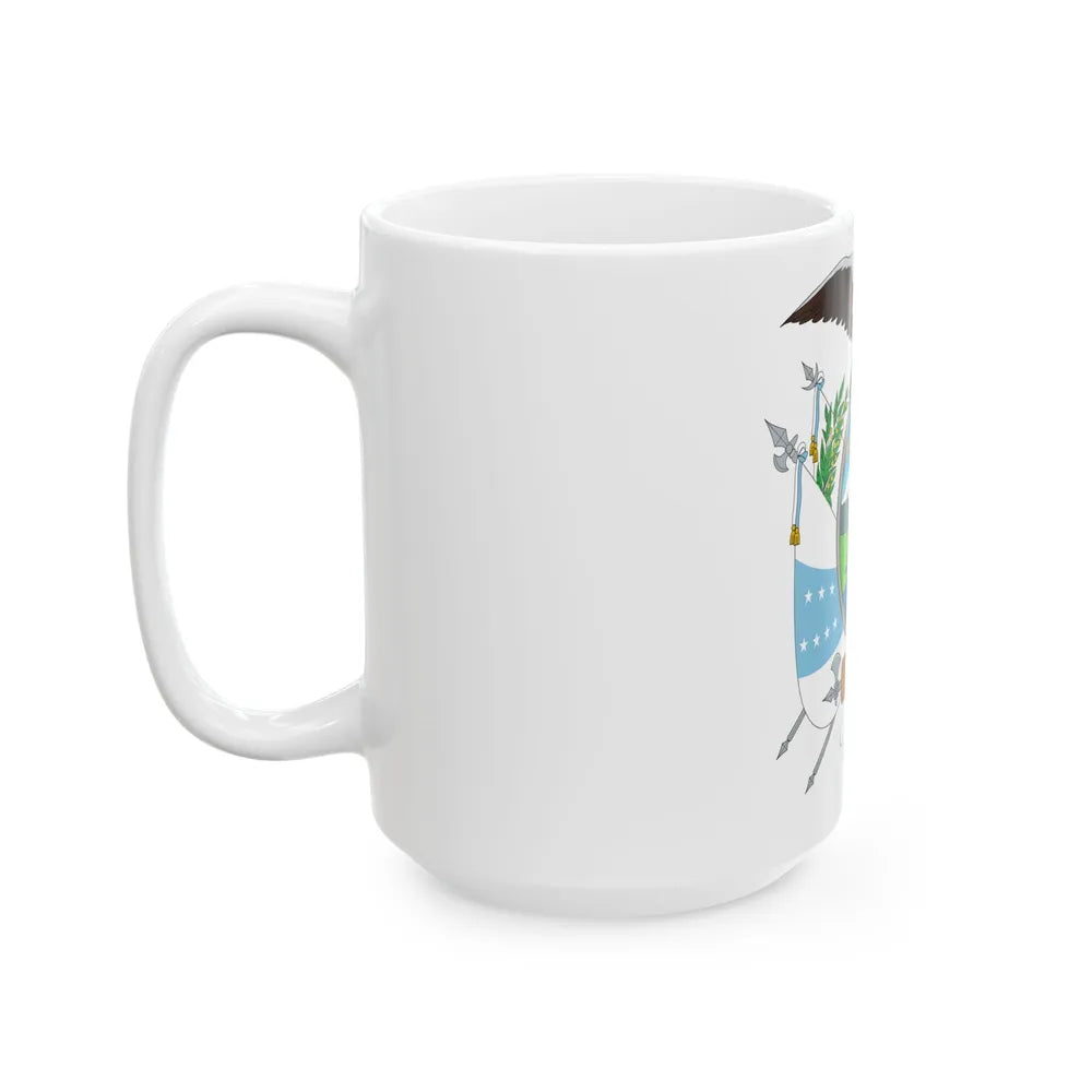 Coat of arms of Ecuador (1845) - White Coffee Mug-Go Mug Yourself