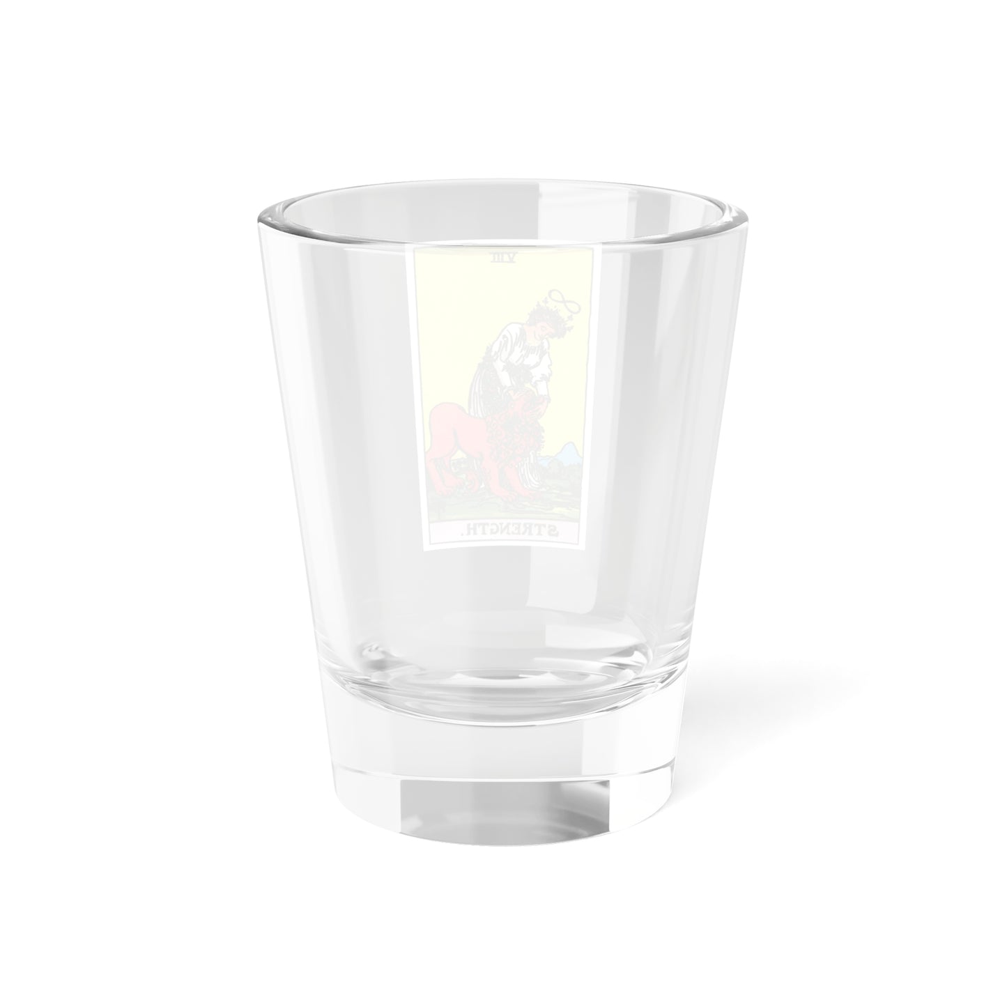 Strength (Tarot Card) Shot Glass 1.5oz