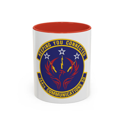 744th Communications Squadron (U.S. Air Force) Accent Coffee Mug
