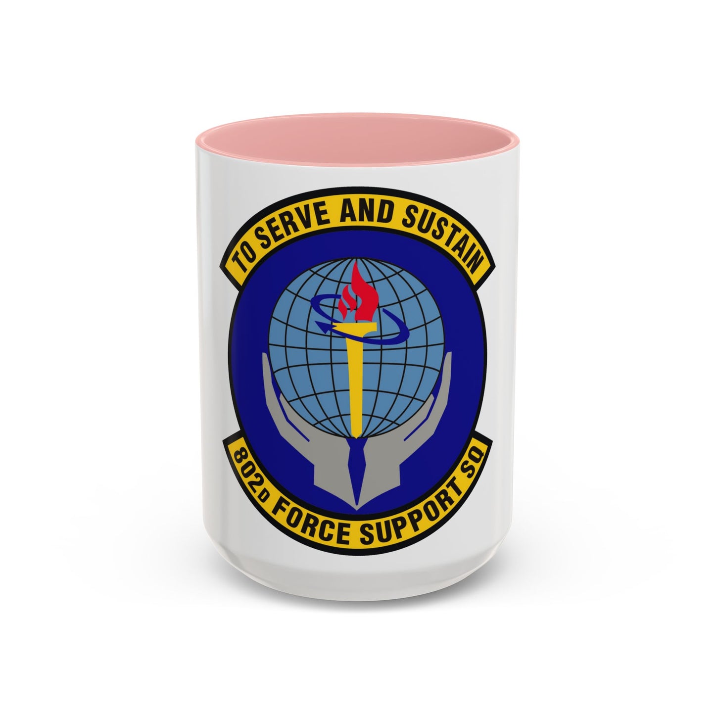 802d Force Support Squadron (U.S. Air Force) Accent Coffee Mug