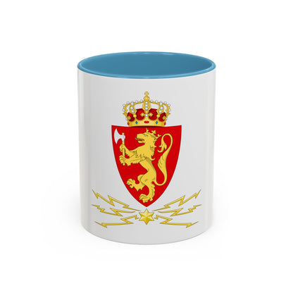Coat of arms of the Norwegian Telegraph Administration - Accent Coffee Mug