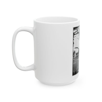 Battery Drill, U.S.A. (U.S. Civil War) White Coffee Mug