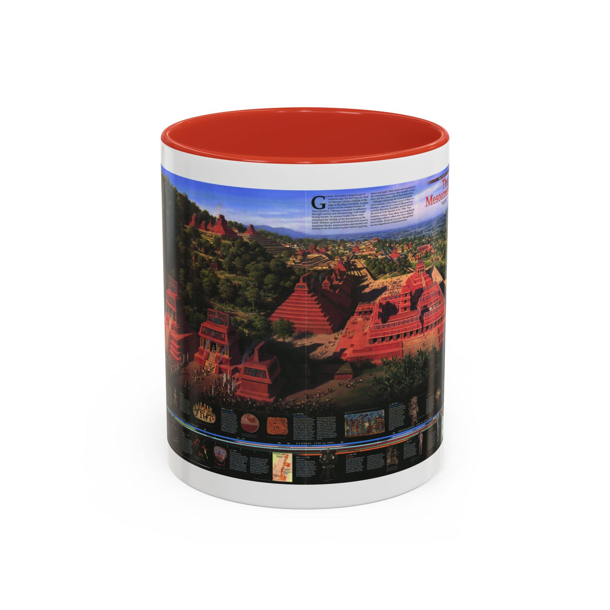 North America - The Mesoamericans (1997) (Map) Accent Coffee Mug