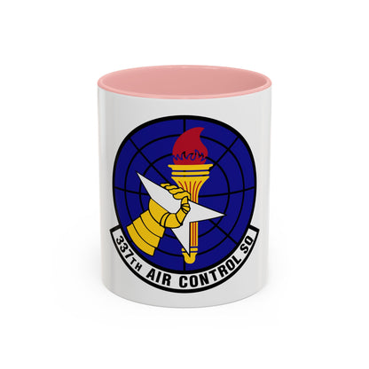 337 Air Control Squadron AETC (U.S. Air Force) Accent Coffee Mug