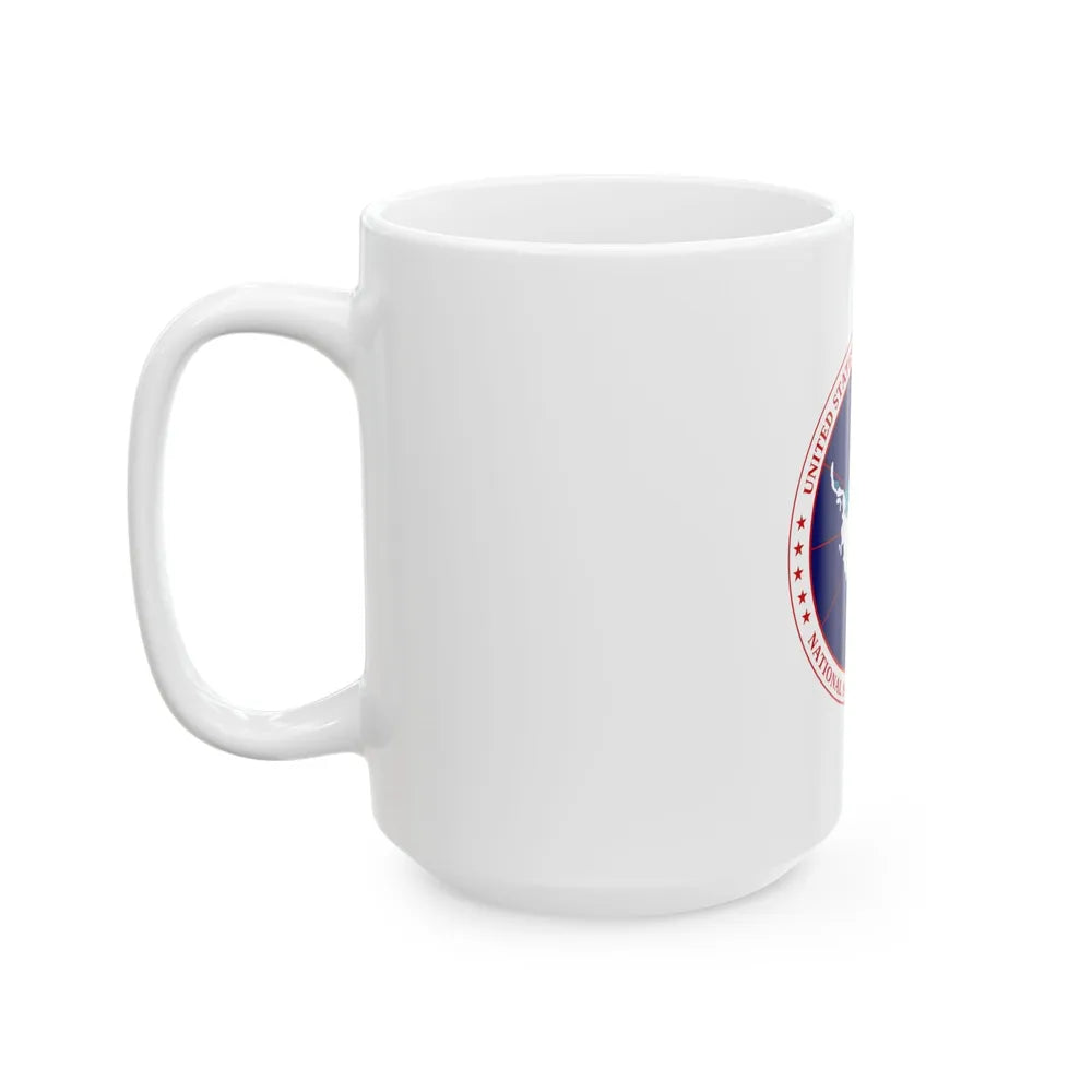 Flag of National Science Foundation Antarctic Program - White Coffee Mug-Go Mug Yourself