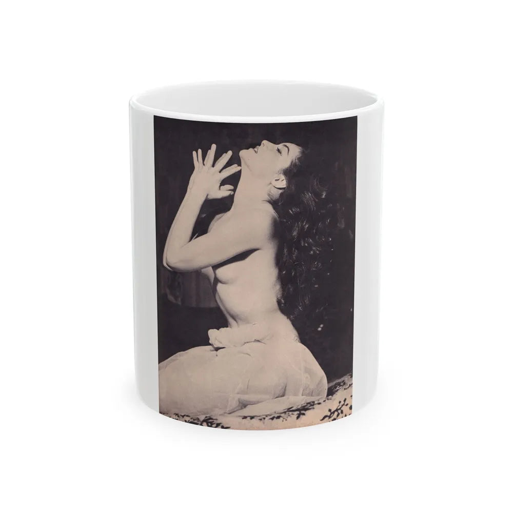 Julie Newmar #376 (Vintage Female Icon) White Coffee Mug-11oz-Go Mug Yourself