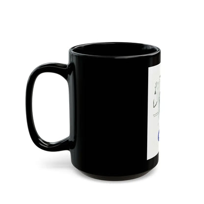 French Fabric, 1948 - Black Coffee Mug-Go Mug Yourself