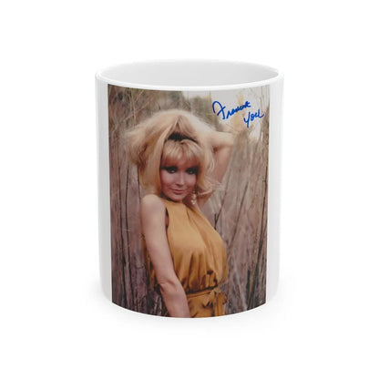 Francine York #19 (Vintage Female Icon) White Coffee Mug-11oz-Go Mug Yourself